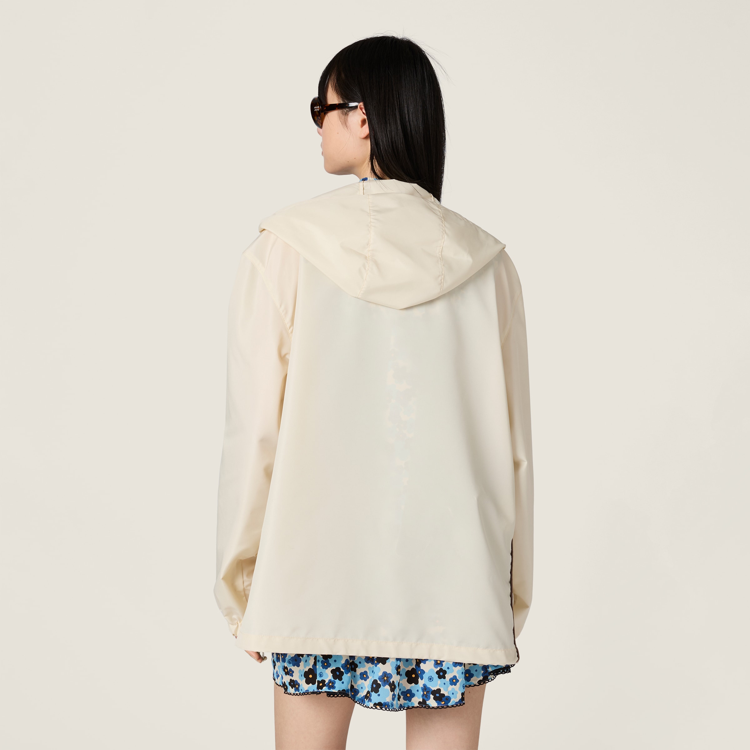 Vanilla Technical Fabric Blouson Jacket | Miu Miu - Singapore