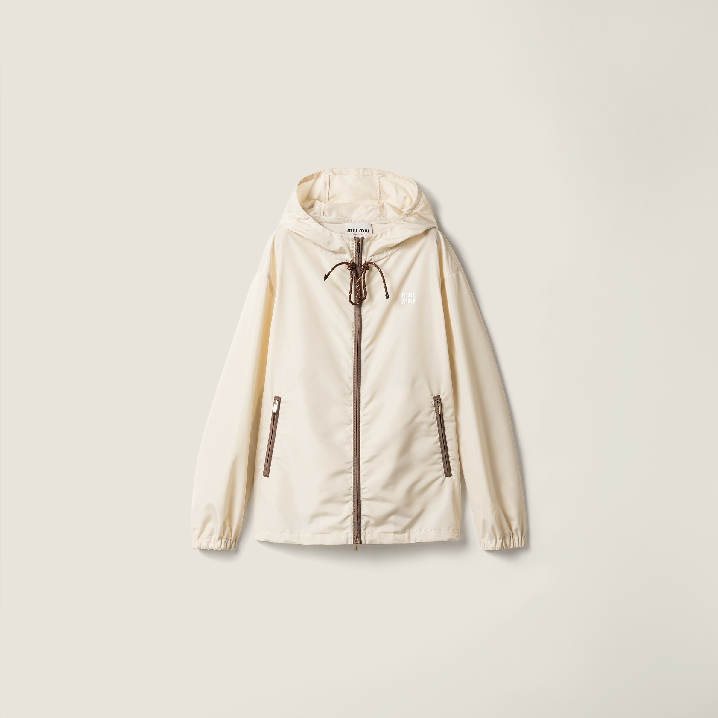Technical fabric blouson jacket
