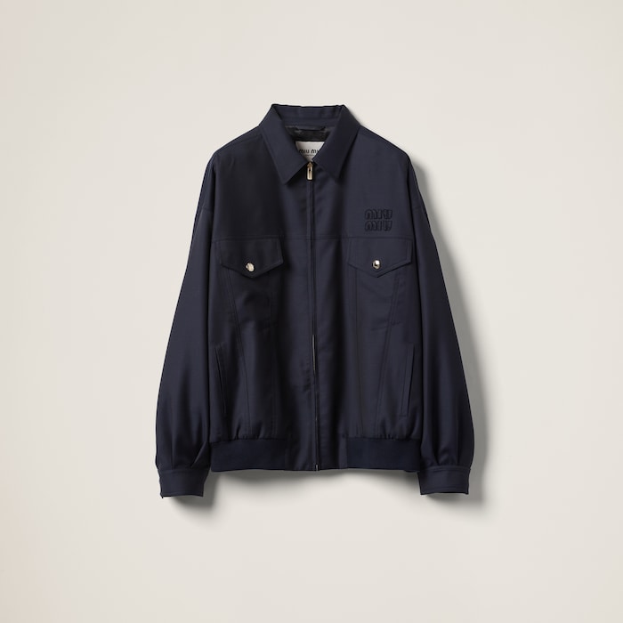 miumiu☆25SS カカオ パナマ ジッパー ブルゾンジャケット Outerwear - Page 2 | Miumiu
