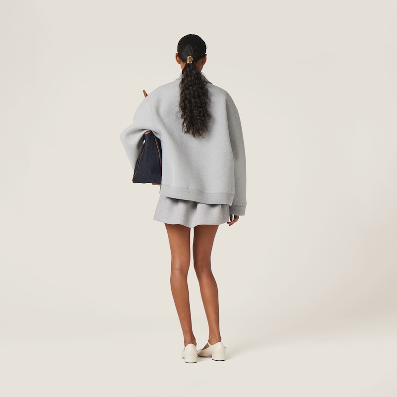 Jersey blouson jacket