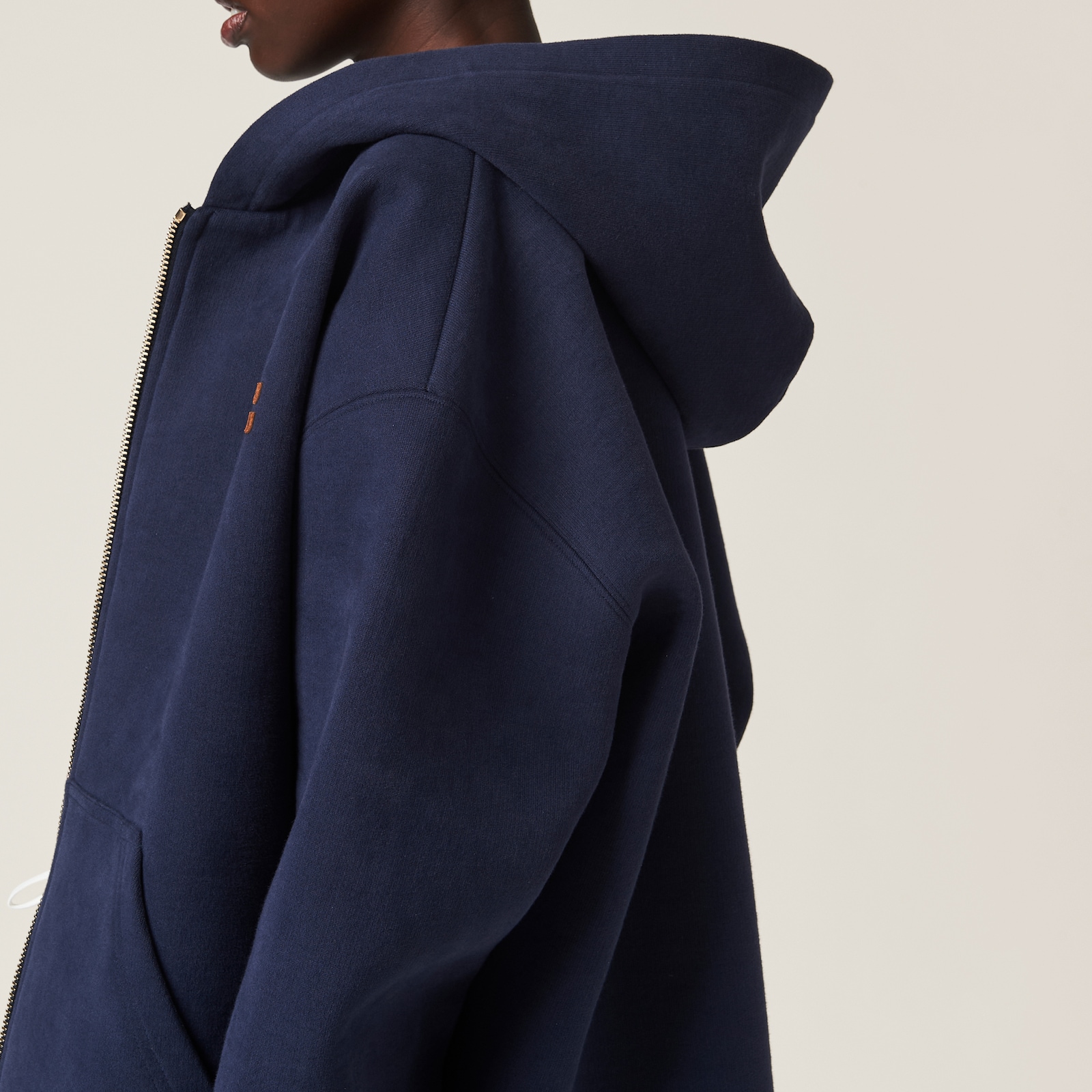 Mihi Long Jacket- Navy