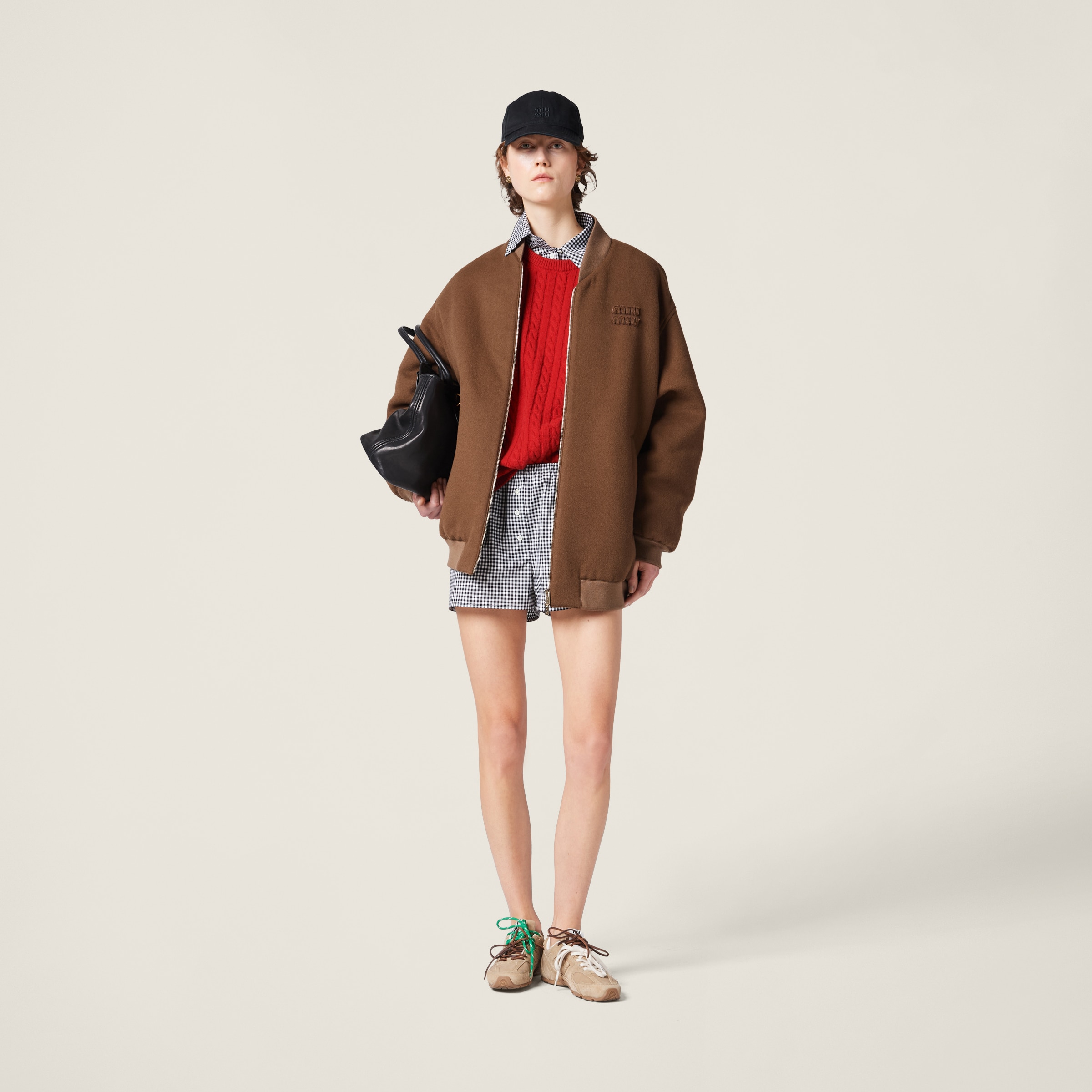 ブルゾン Miu Miu Giubbino Sapphire Blue Chambray Blouson Jacket | Miu Miu