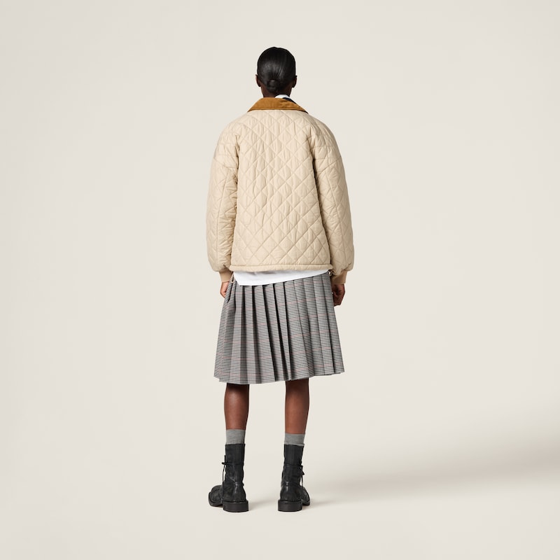 Technical fabric blouson jacket