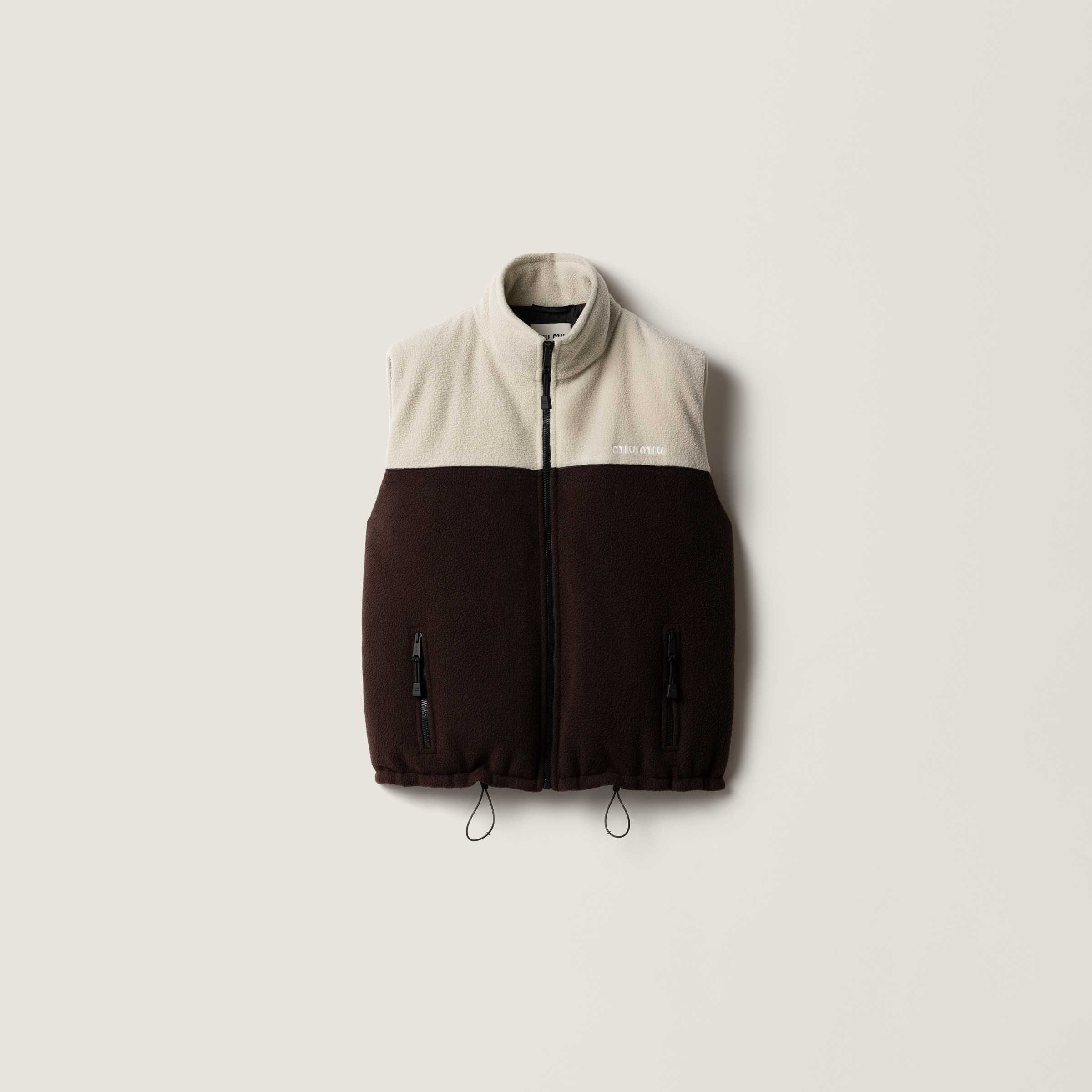 Fleece down vest by Miu Miu