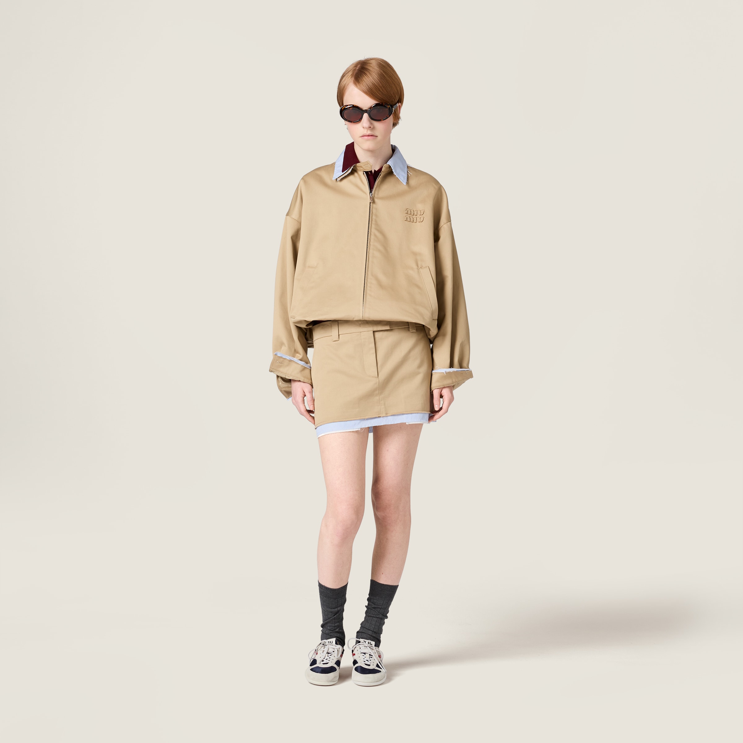 Cord Chino Blouson Jacket | Miu Miu - United States