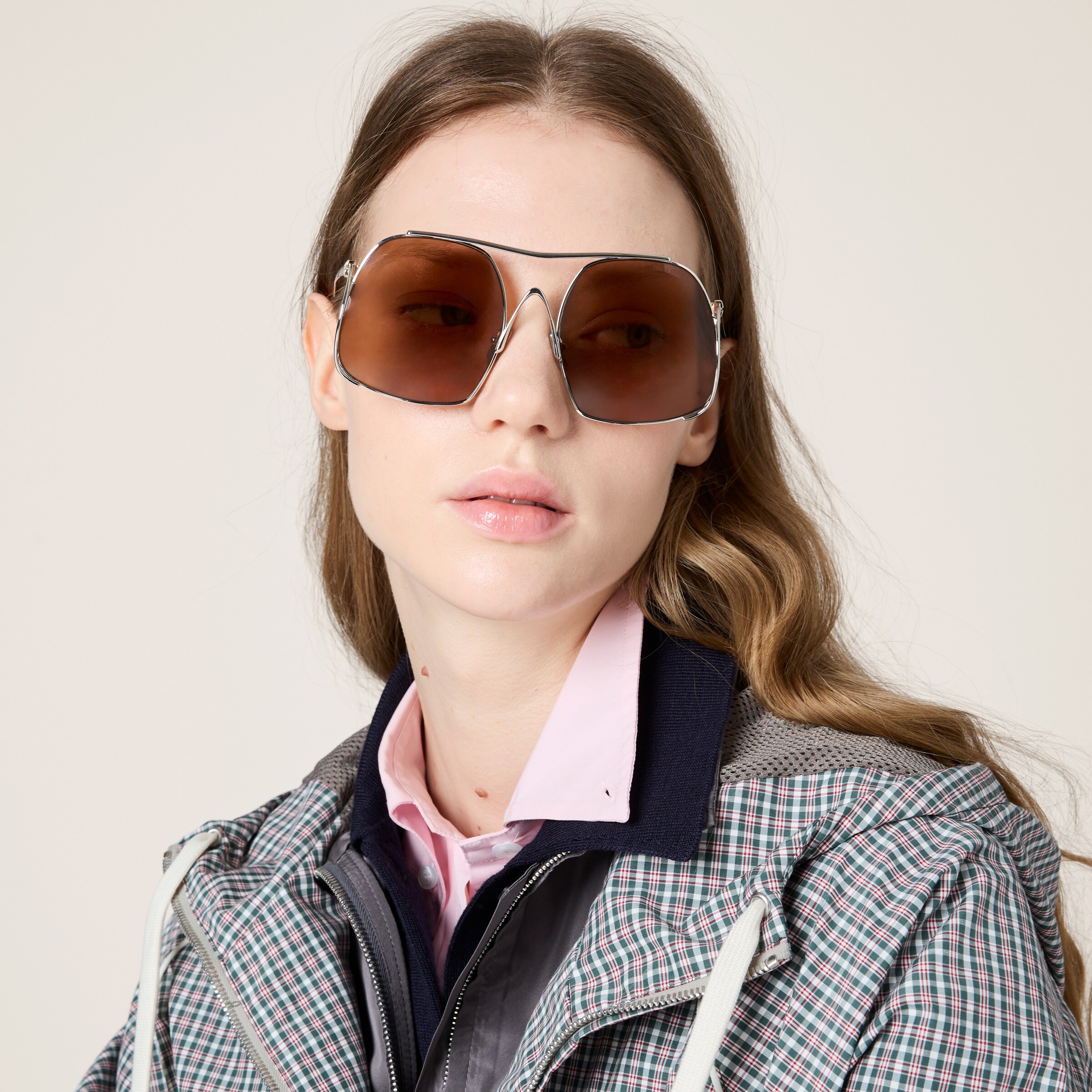 【MIU MIU】最新作★technical bomber チェックジャケット Bottle Green/white Checked Technical Fabric Bomber Jacket
