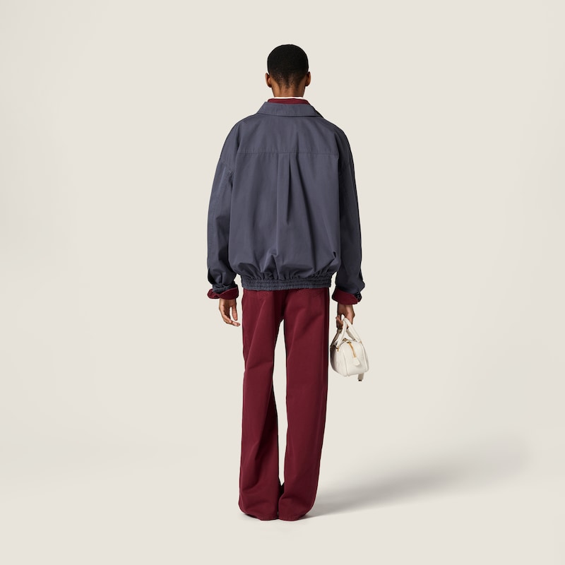 Old poplin blouson jacket