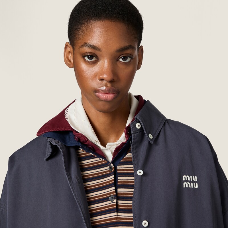 Old poplin blouson jacket