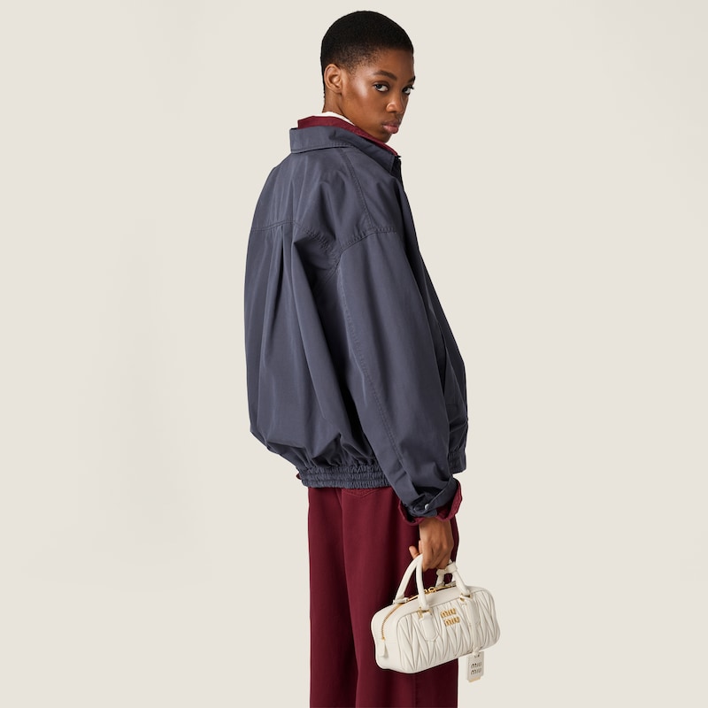 Old poplin blouson jacket