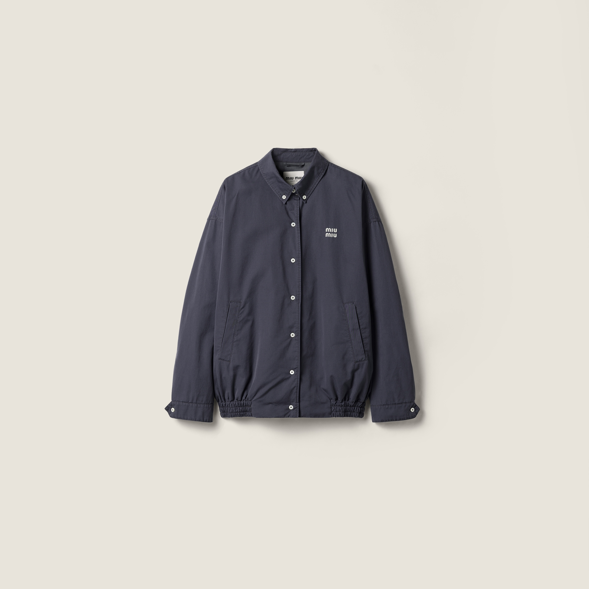 Old poplin blouson jacket