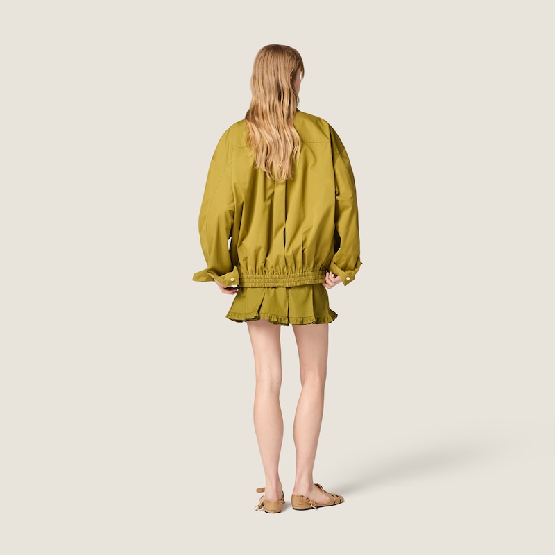 Poplin blouson jacket