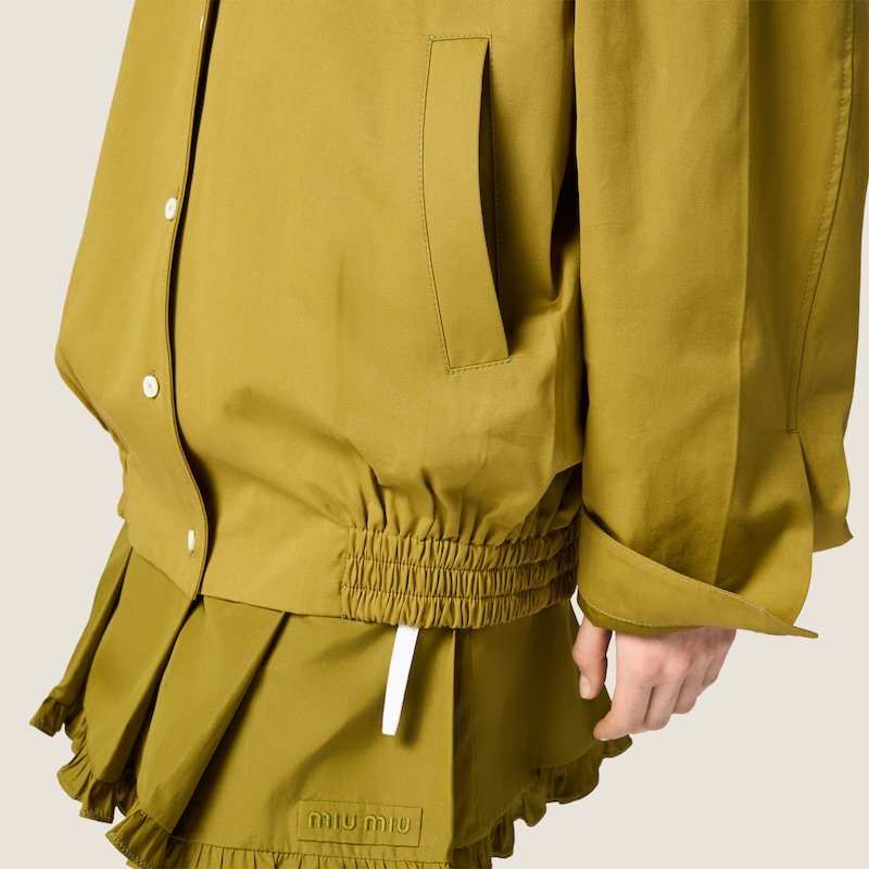 Poplin blouson jacket