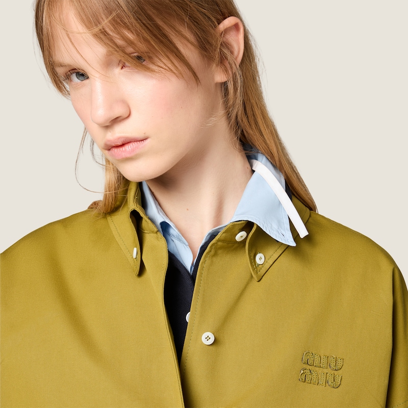 Poplin blouson jacket
