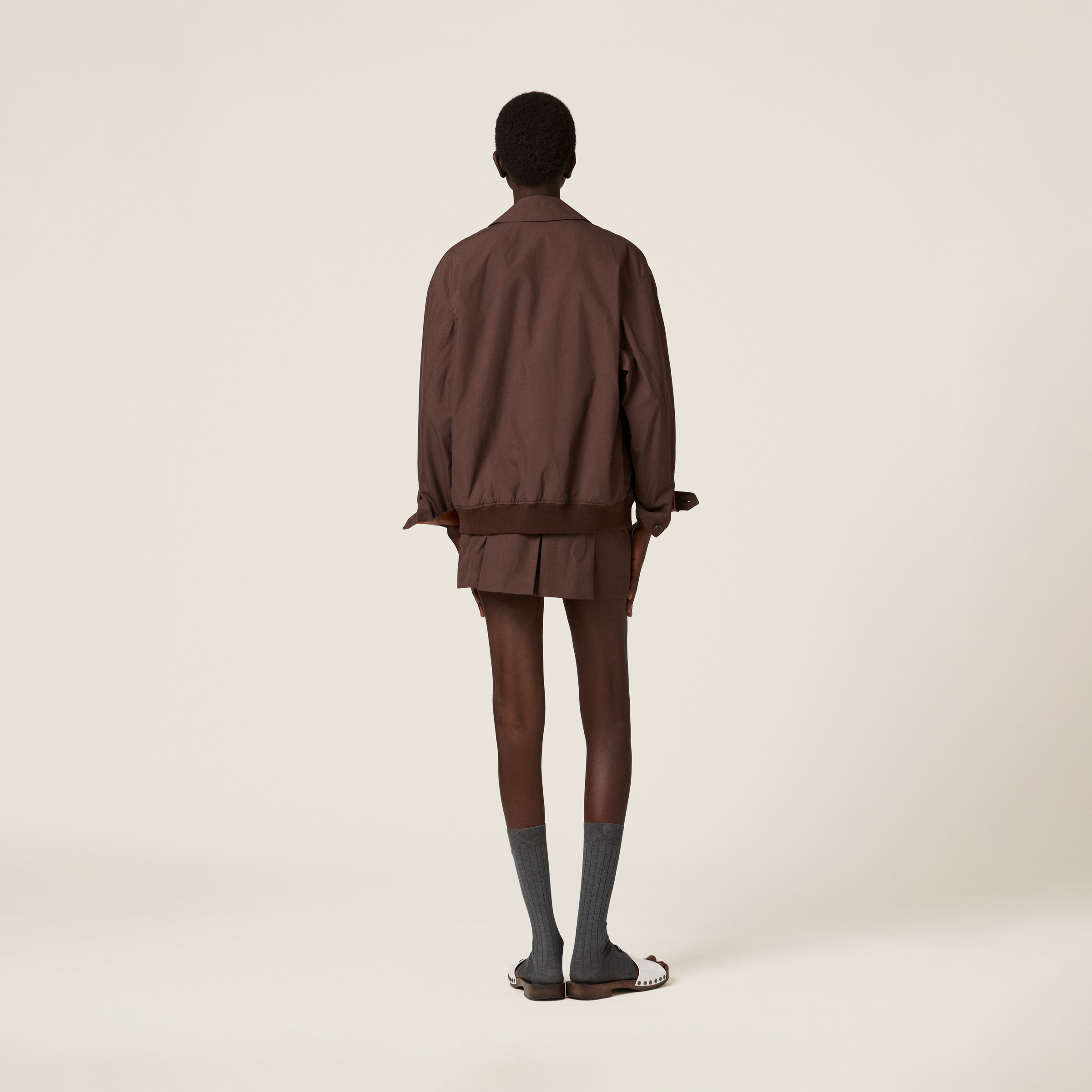 Miu Miu Panama Cotton Blouson Jacket