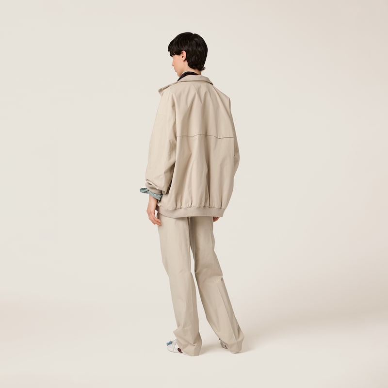 Panama cotton blouson jacket