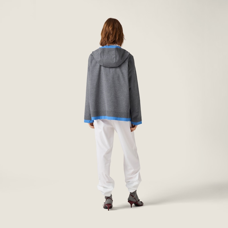 Blouson en maille contrecollée