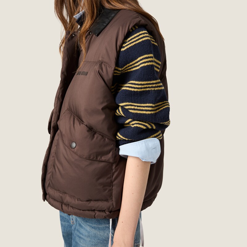 Veste en duvet technique pongé
