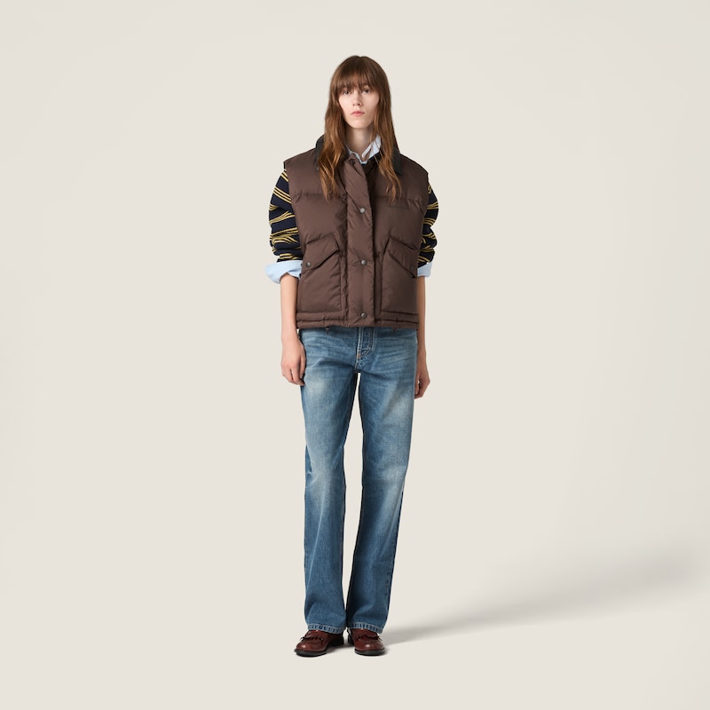 Veste en duvet technique pongé