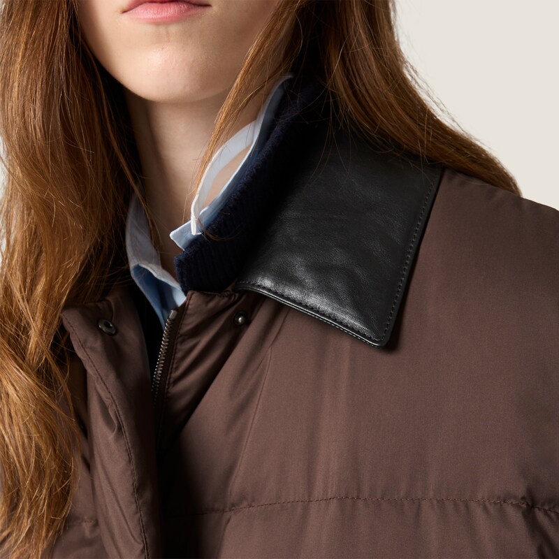 Veste en duvet technique pongé