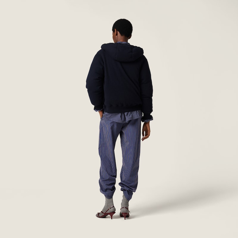 Doudoune en cachemire à motif argyle