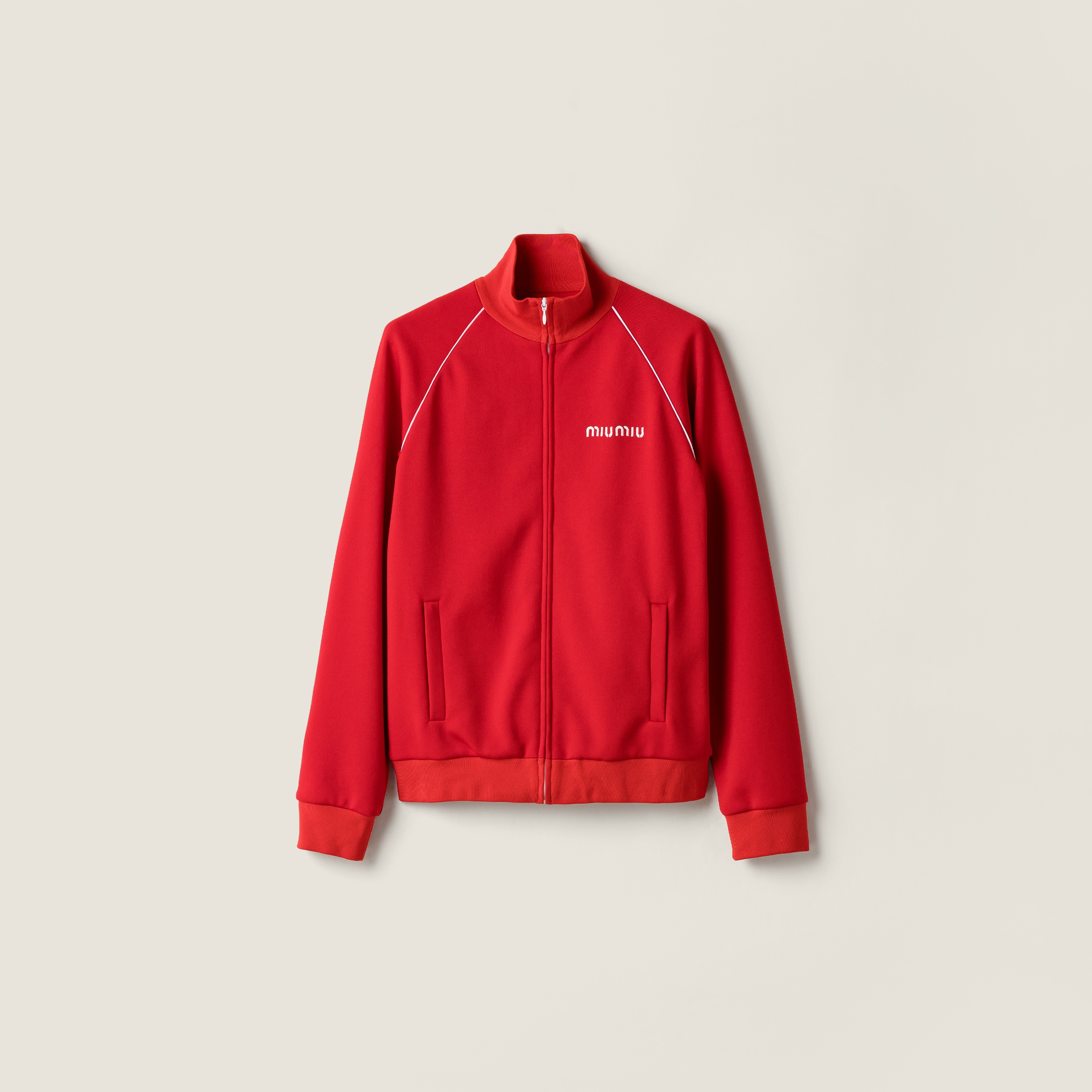 Technical jersey blouson jacket