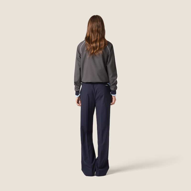 Wool blouson jacket