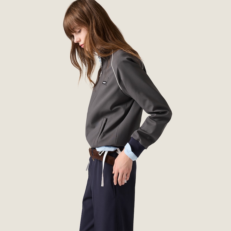 Wool blouson jacket
