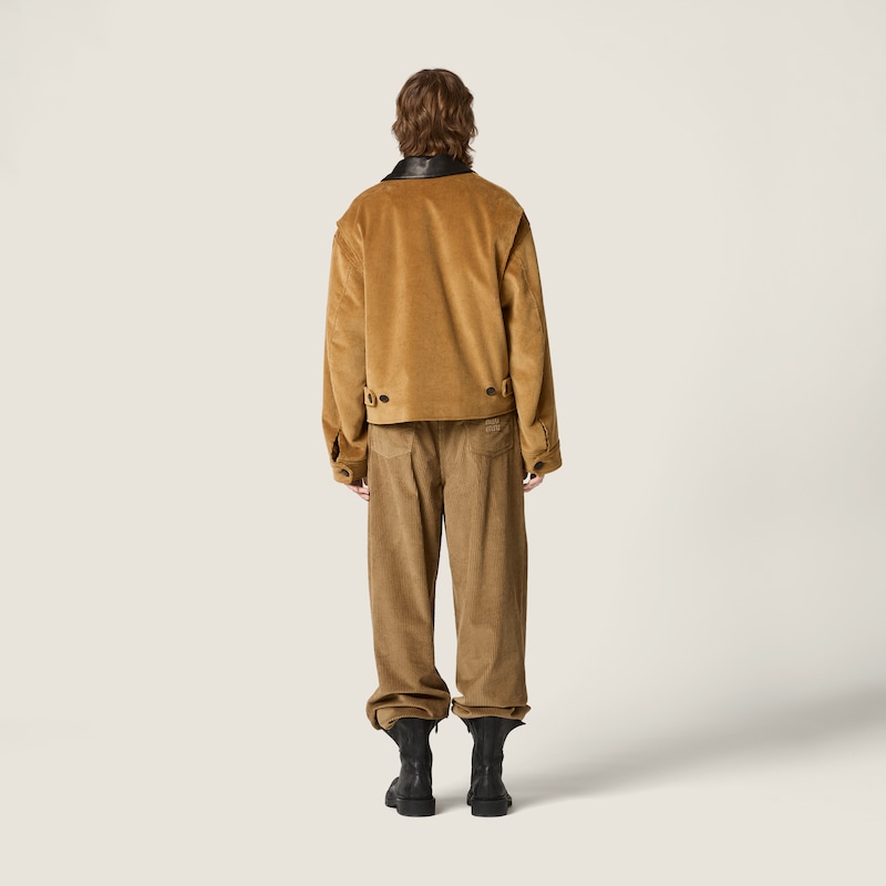 Padded corduroy blouson