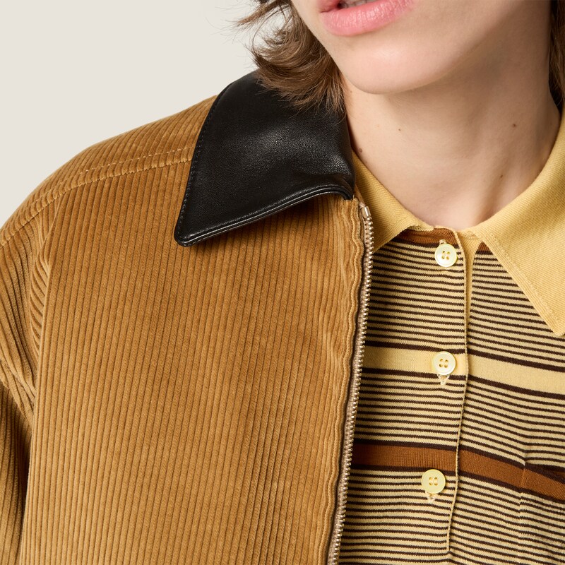 Padded corduroy blouson