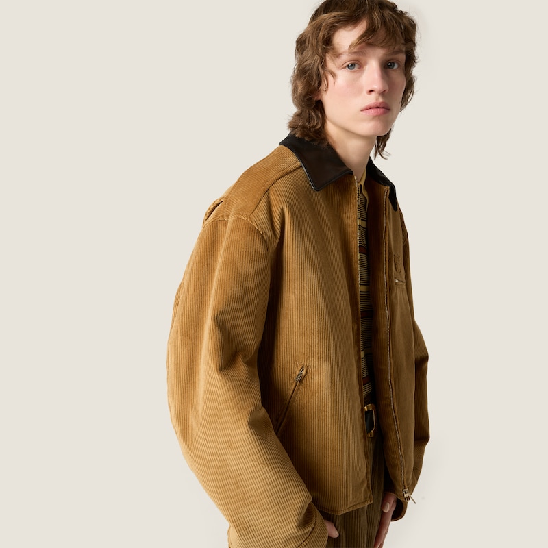 Padded corduroy blouson