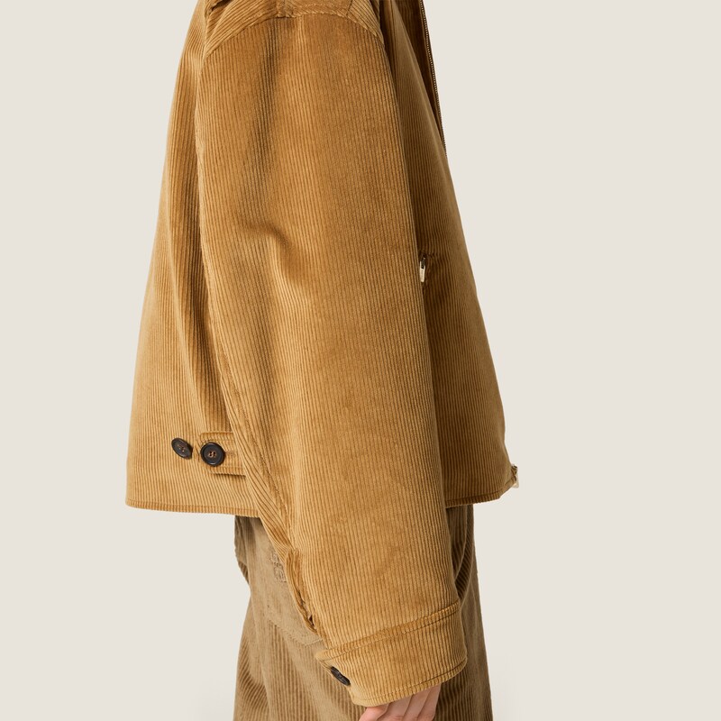 Padded corduroy blouson