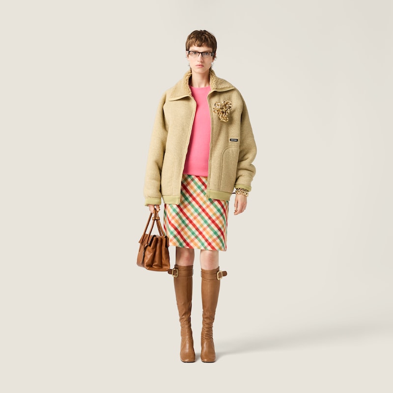 コットンフリースジッパー ブルゾンジャケット