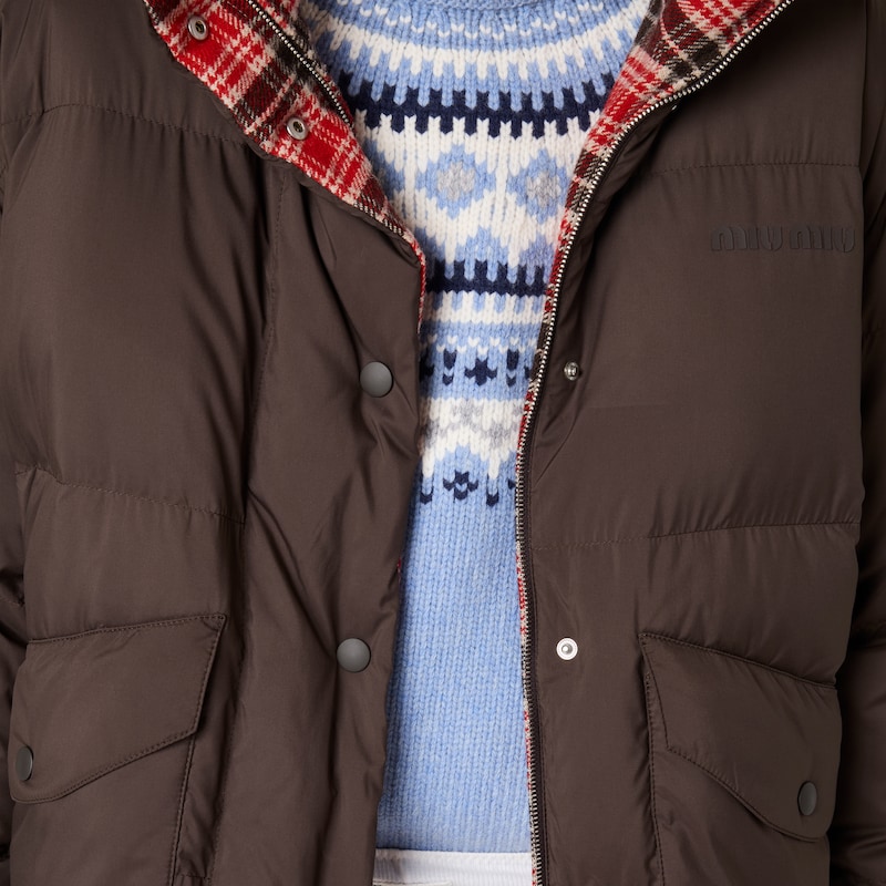 科技Pongé双面羽绒夹克