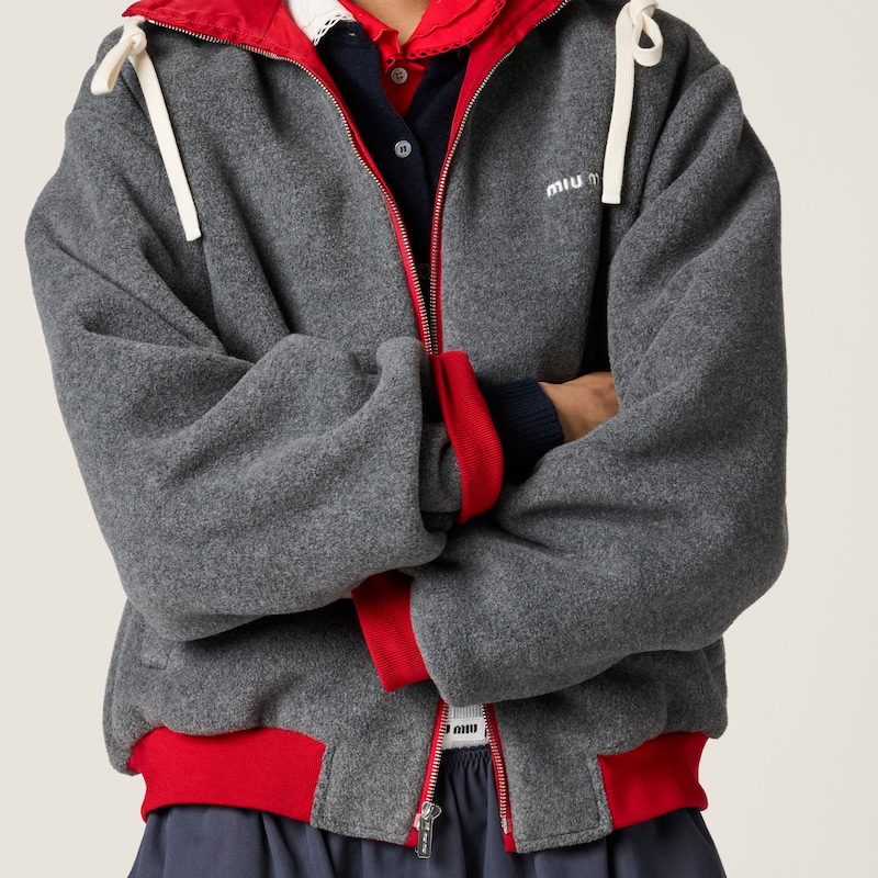 Blouson bomber en gazar technique et polaire