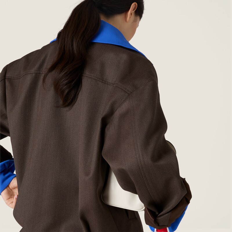 Cover fabric blouson jacket