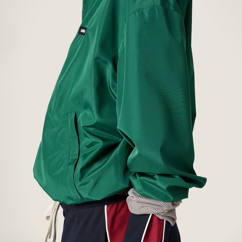 Technical poplin bomber jacket