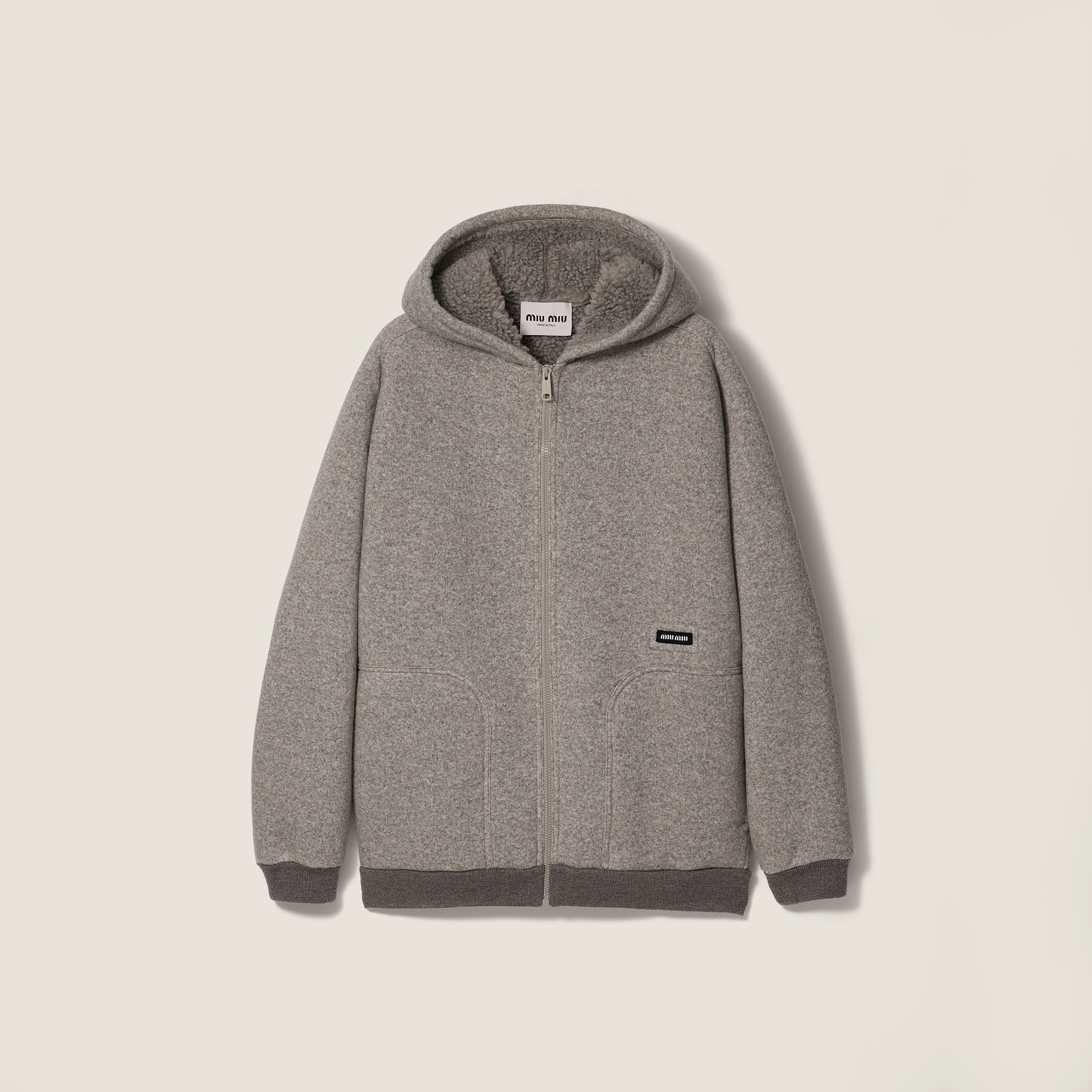 Fleece hoodie jacket