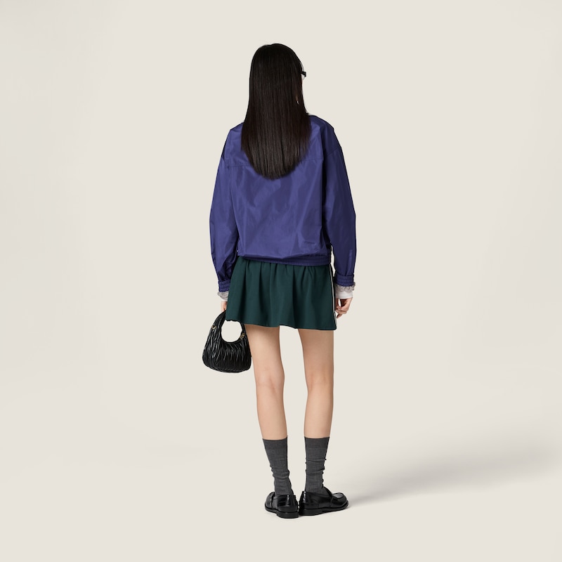 Technical poplin blouson jacket