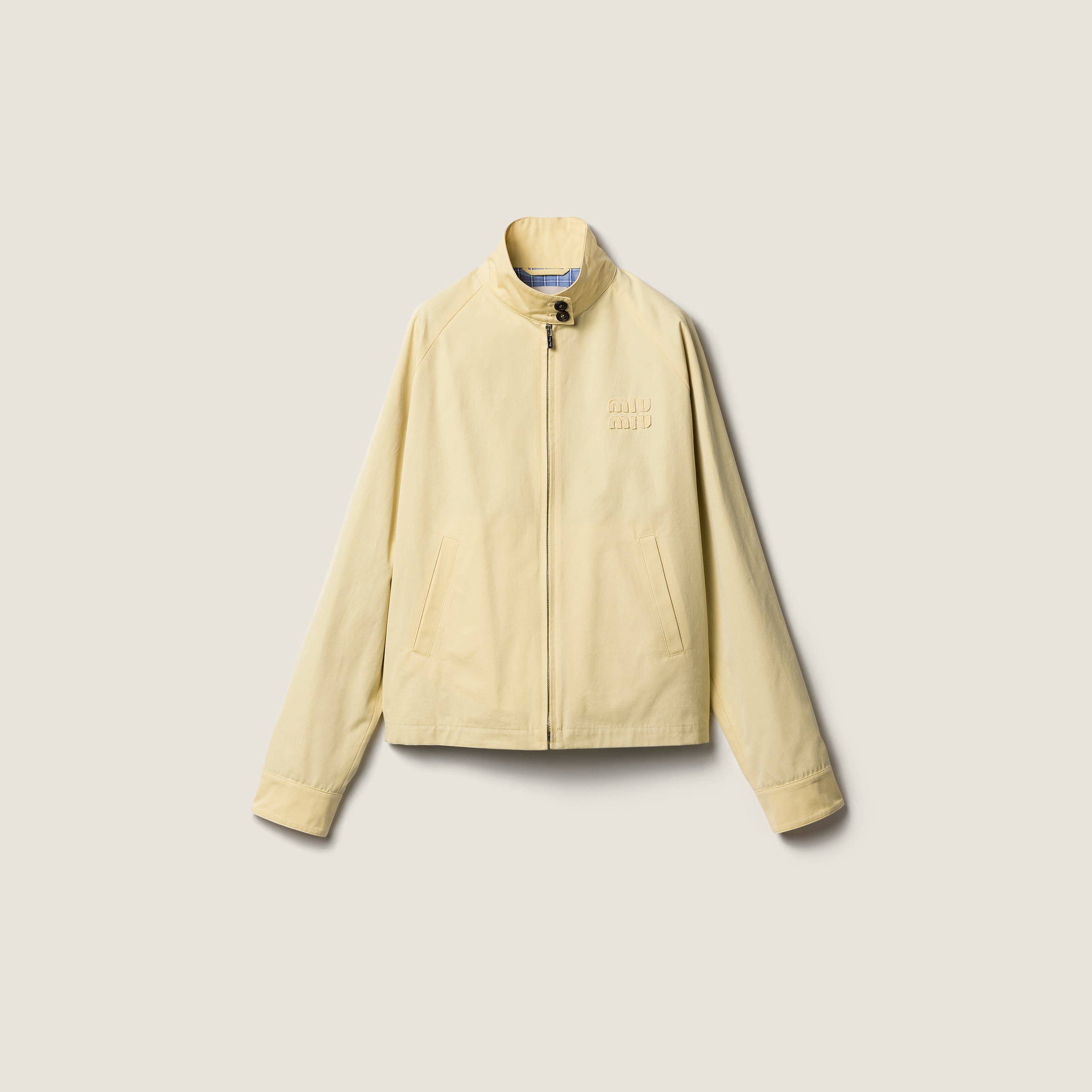 Poplin blouson jacket