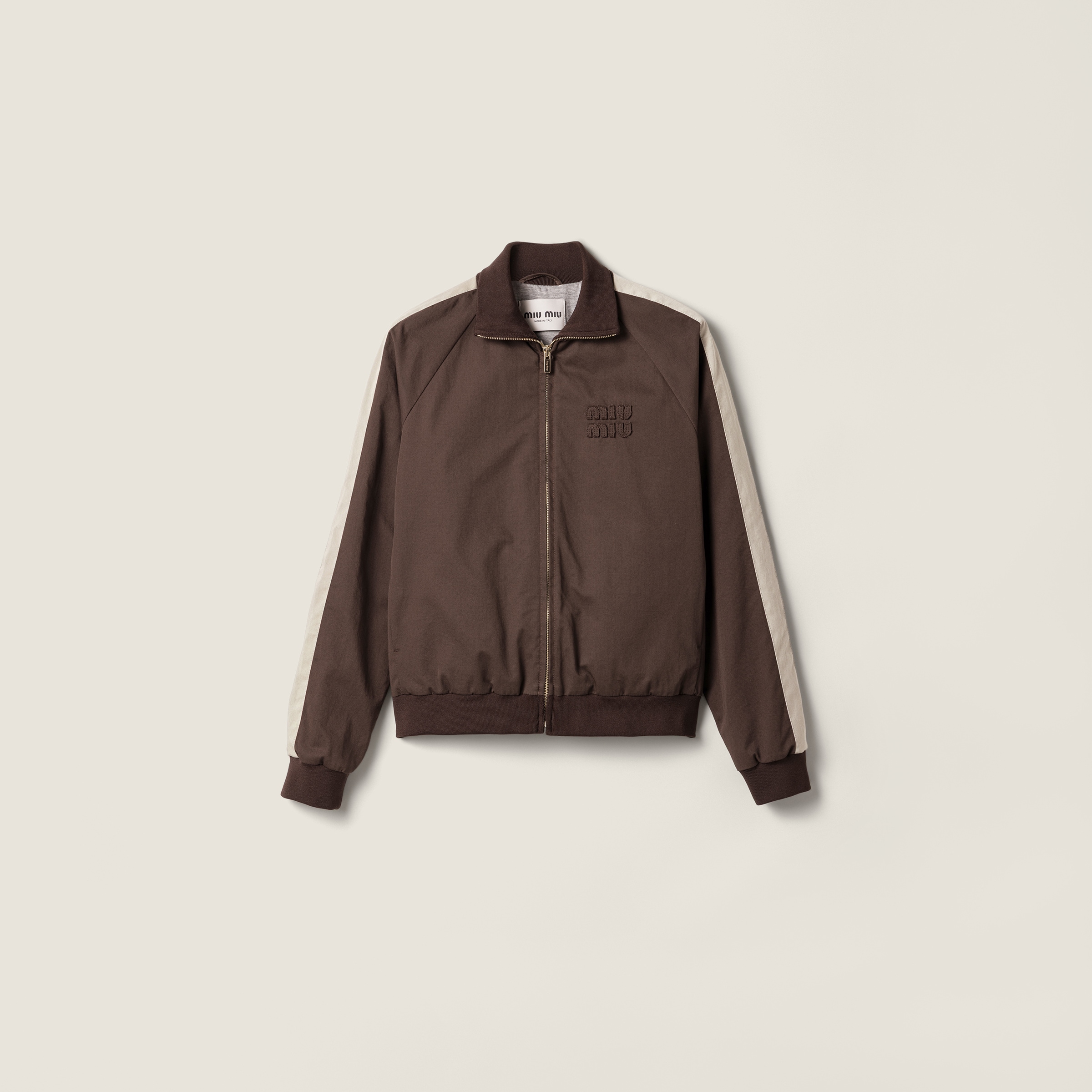 Washed twill blouson jacket