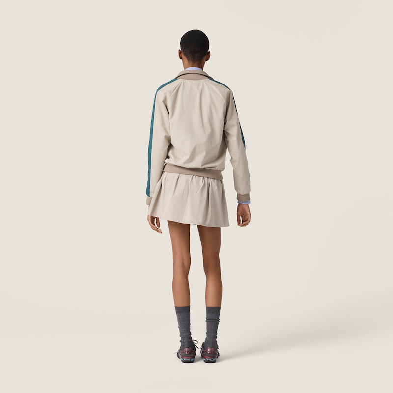 Washed twill blouson jacket