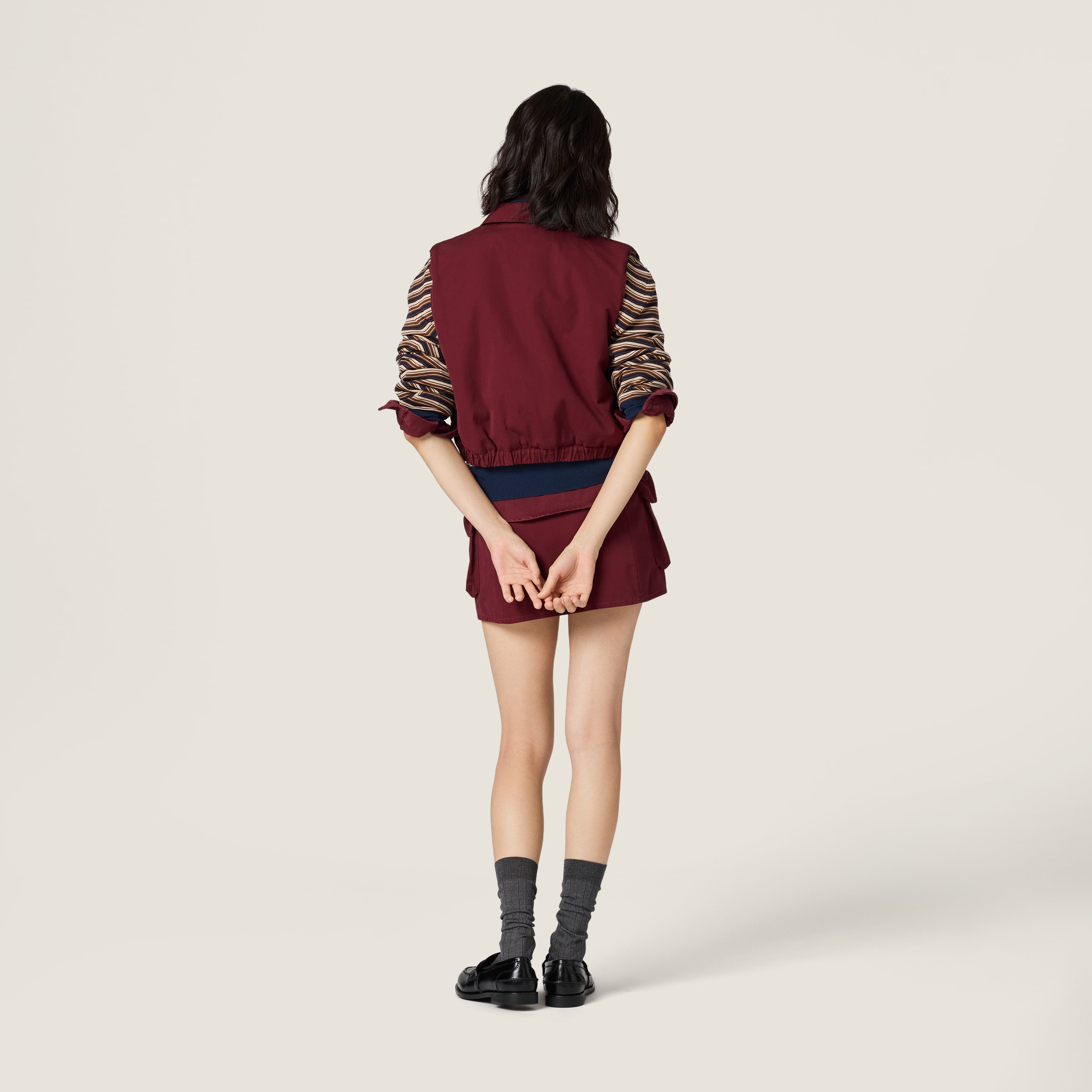 Washed poplin vest - thumbnail 3