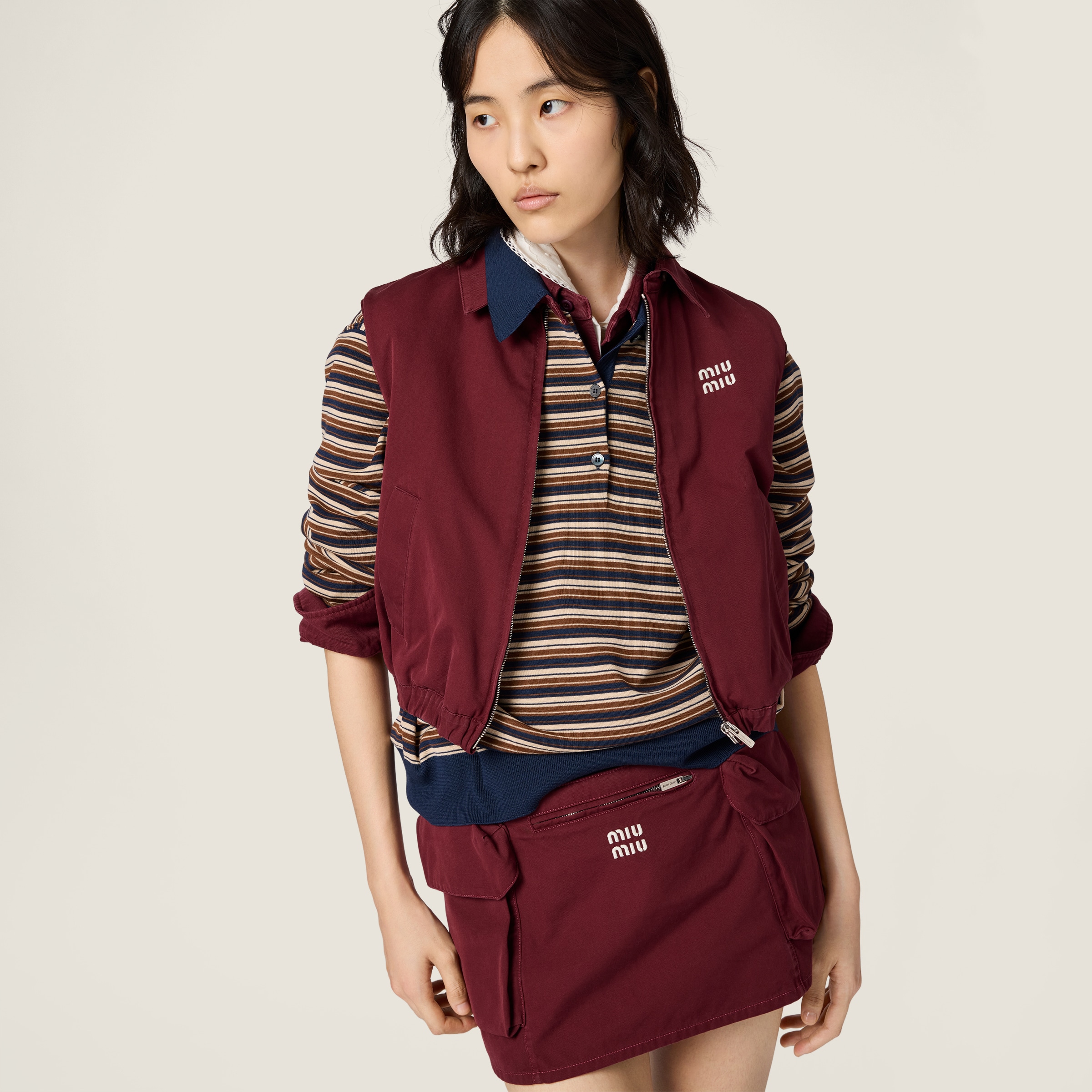 Washed poplin vest - thumbnail 4