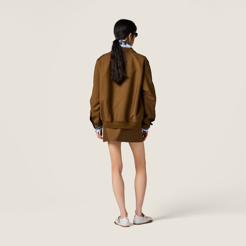 小山羊毛短夹克