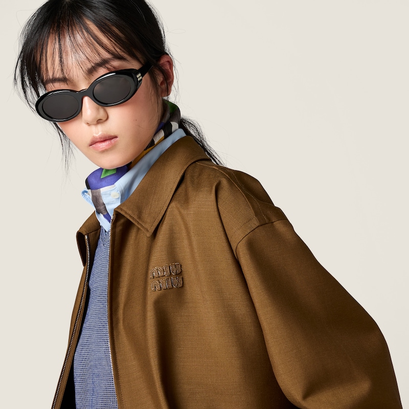 小山羊毛短夹克