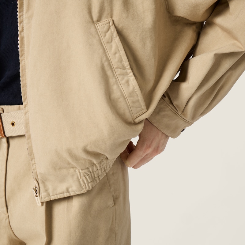 Old gabardine blouson jacket