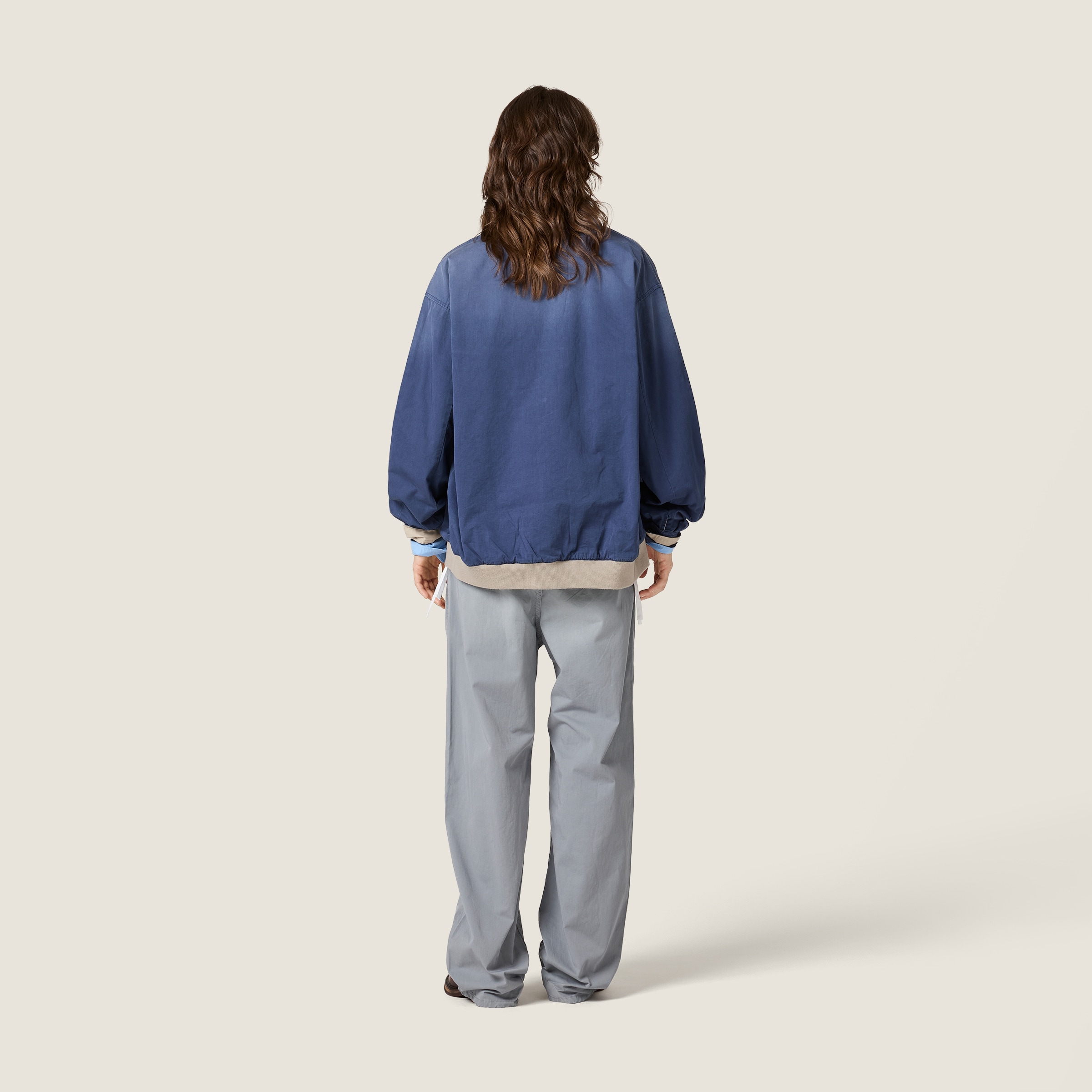 Old washed twill blouson jacket - thumbnail 3