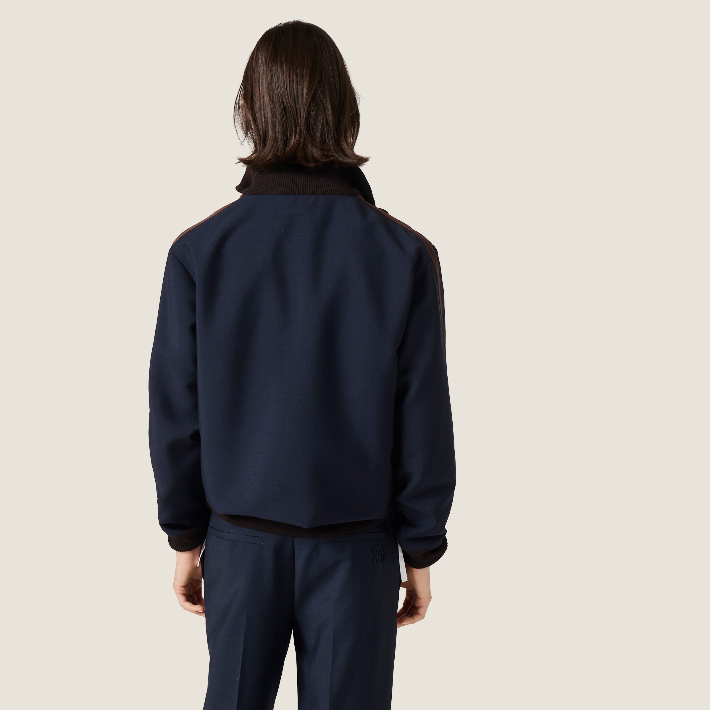 Kid mohair blouson jacket - thumbnail 3