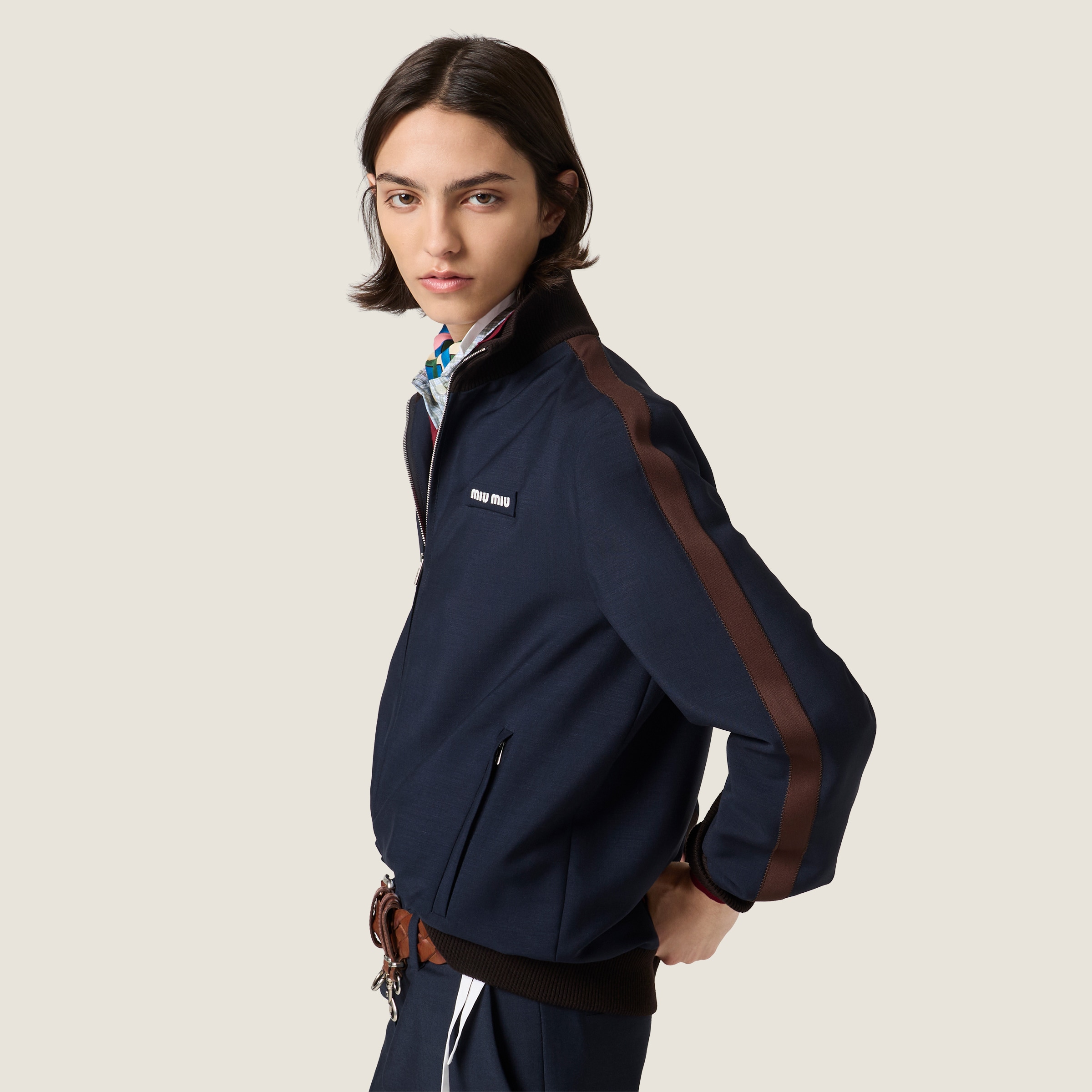 Kid mohair blouson jacket - thumbnail 4