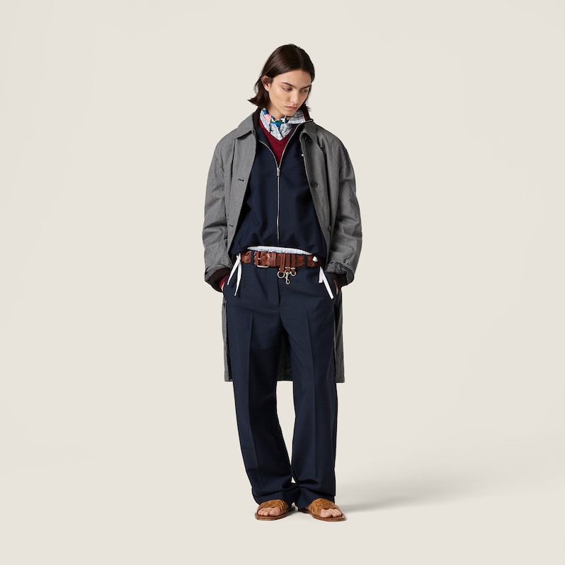 Kid mohair blouson jacket